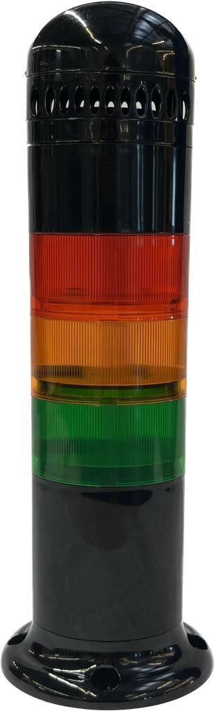 RS PRO Amber, Green, Red Signal Tower, 6 Lights, 120 → 240 V ac, Screw Mount