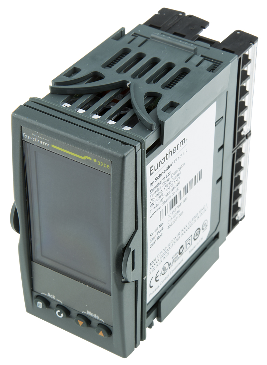 Eurotherm 3208 PID Temperature Controller, 96 x 48 (1/8 DIN)mm, 4 Output Analogue, Changeover Relay, Logic, Relay, 85