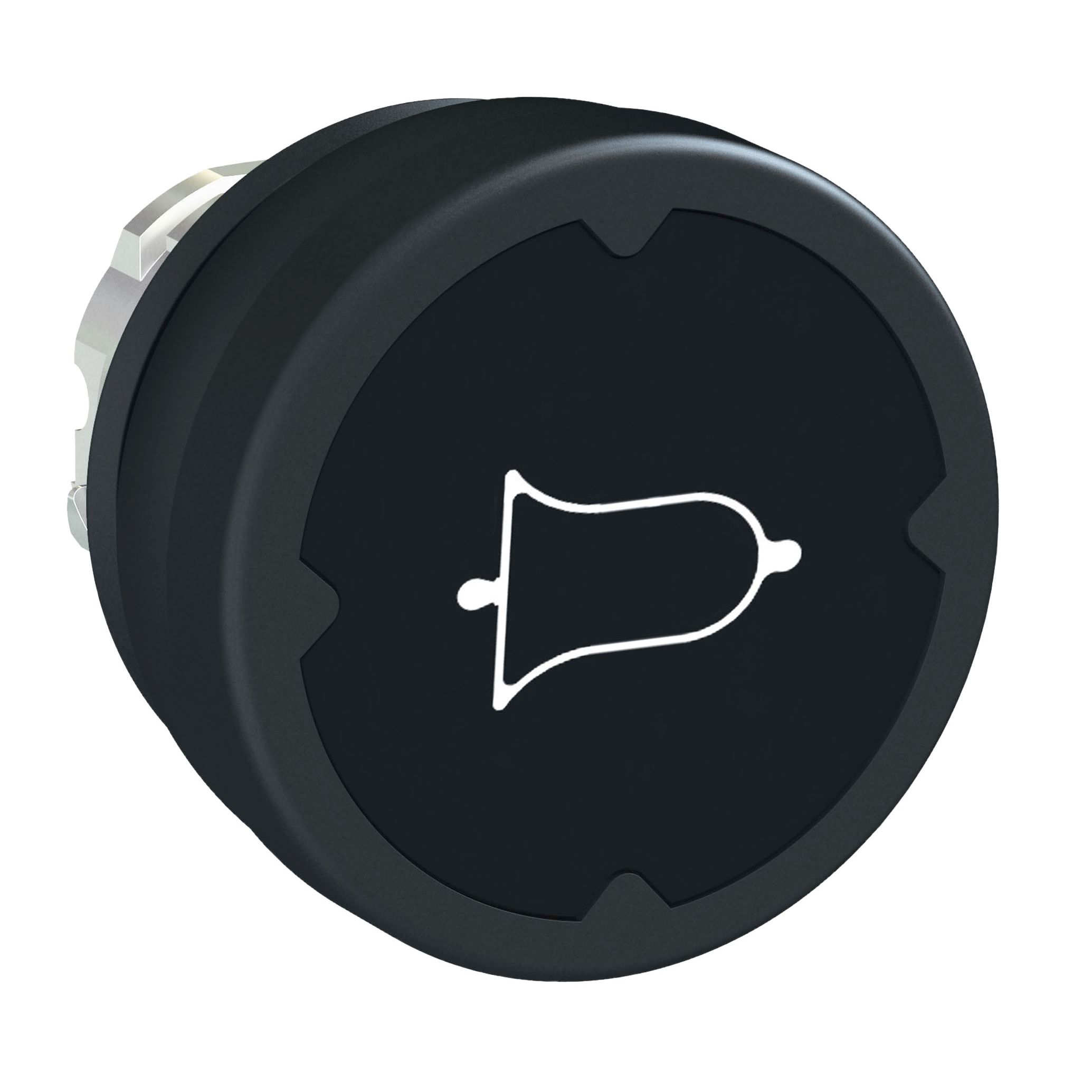 Schneider Electric ZB4 Series Black Spring Return Push Button Head, 22mm Cutout, IP66, IP67, IP69K