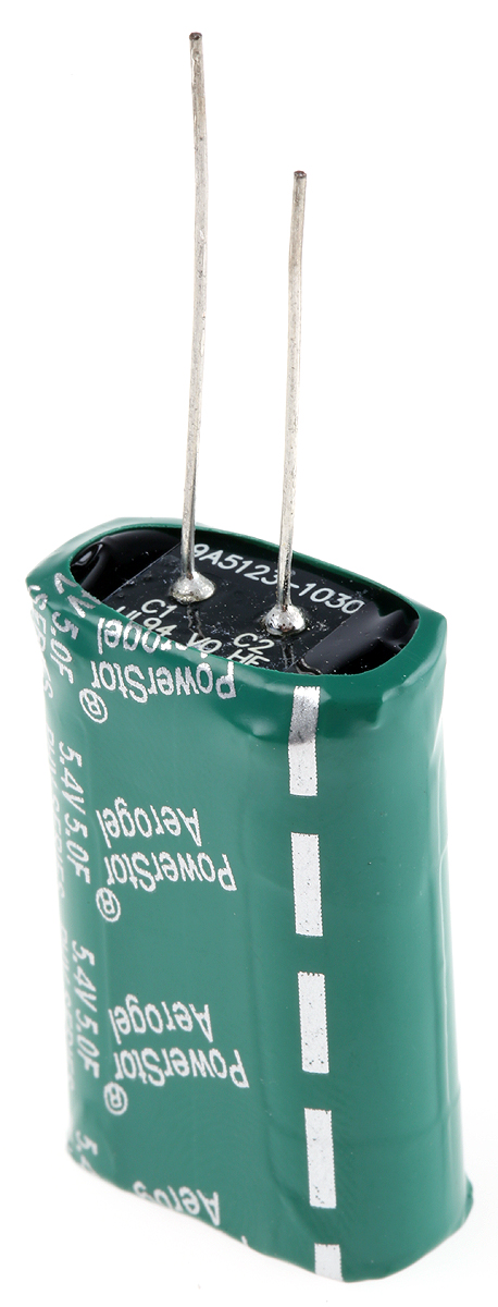 Eaton 5F Supercapacitor -10 → +30% Tolerance 5.4V dc, Through Hole