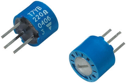470kΩ, Through Hole Trimmer Potentiometer 0.13W Side Adjust Vishay, T7