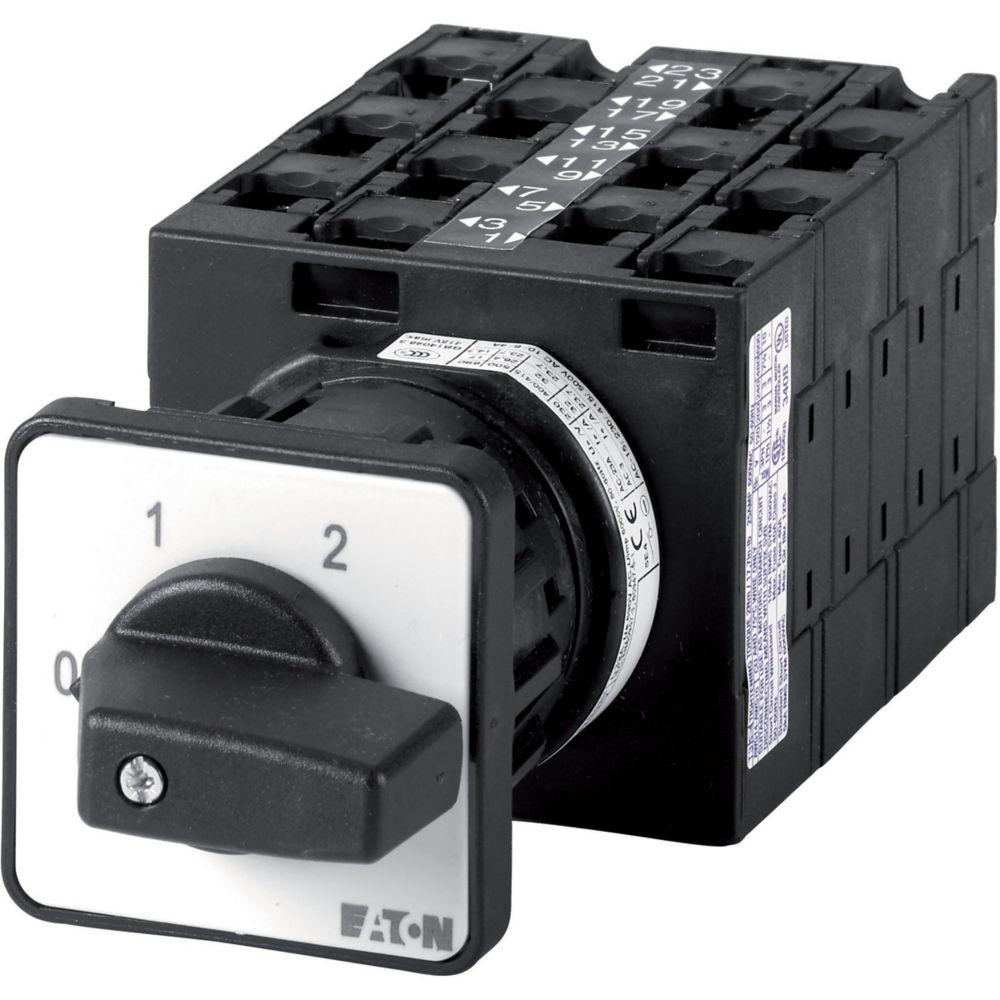 Eaton, 6P 2 Position 90° Changeover Cam Switch, 690V (Volts), 32A, Short Thumb Grip Actuator