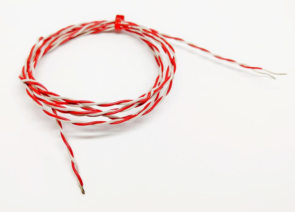 RS PRO Type K Exposed Junction Thermocouple 1m Length, 1/0.2mm Diameter → +250°C