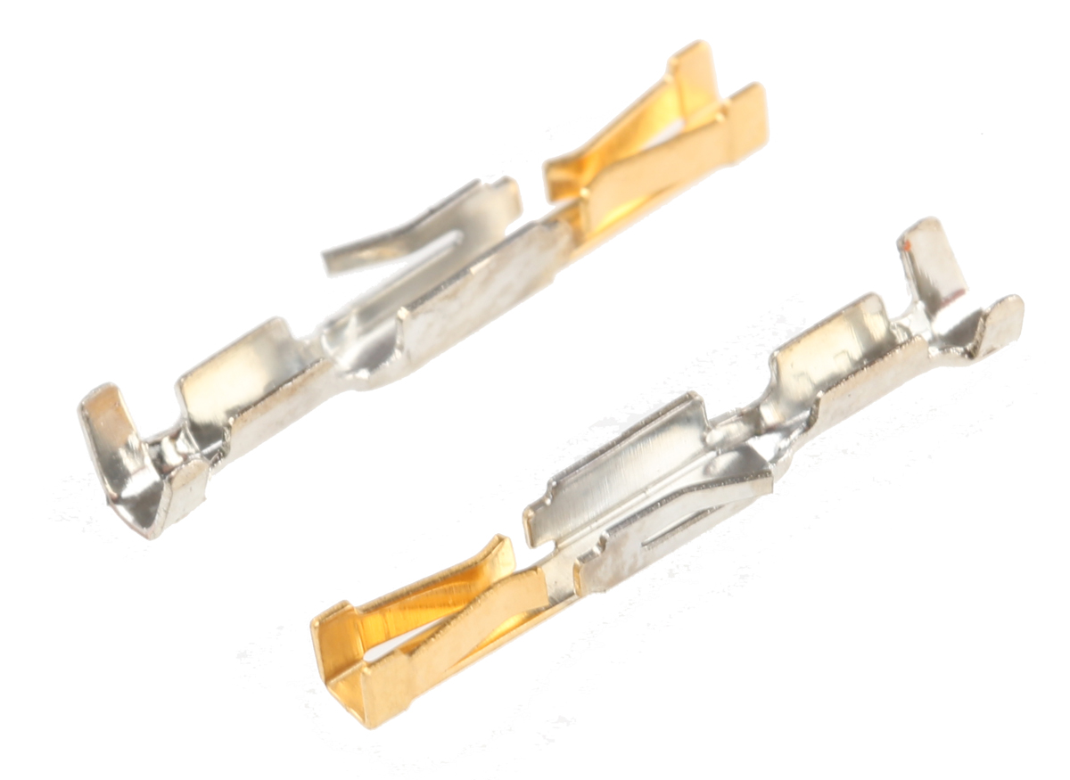 TE Connectivity AMPMODU HE14 Series Female Crimp Terminal, 28AWG Min, 24AWG Max