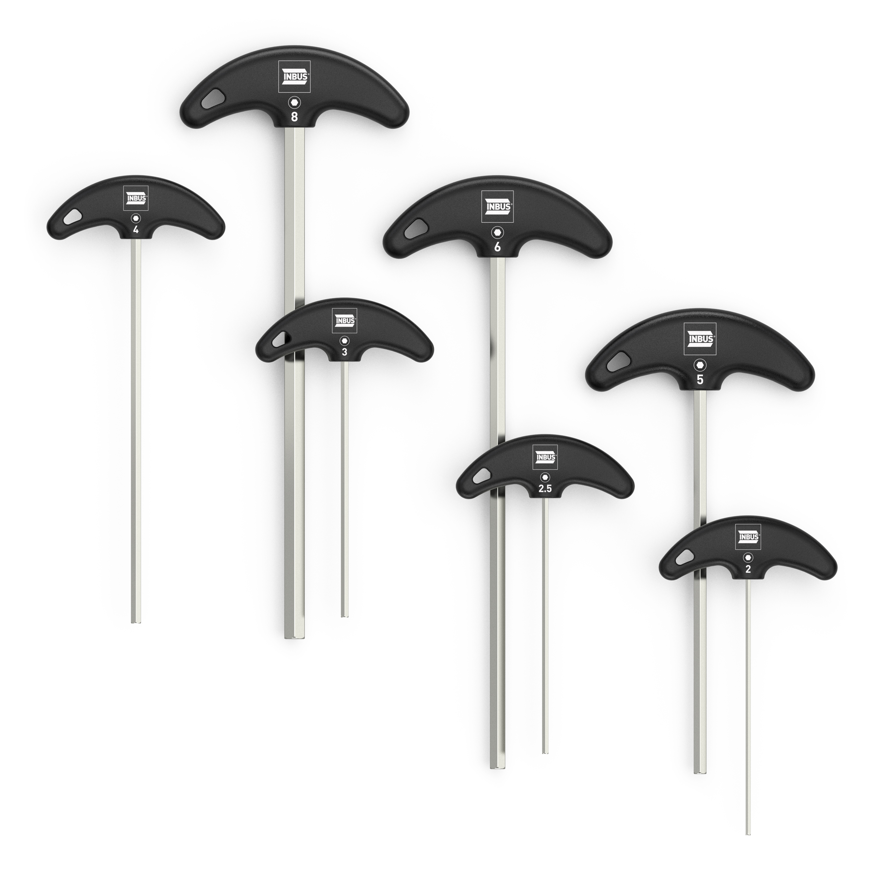 INBUS 7 piece T-handle Hex Key Set