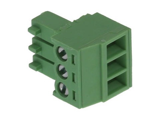 Molex 39500 Series Pluggable Terminal Block, 3-Contact, 3.5 mm Pitch, 1-Row