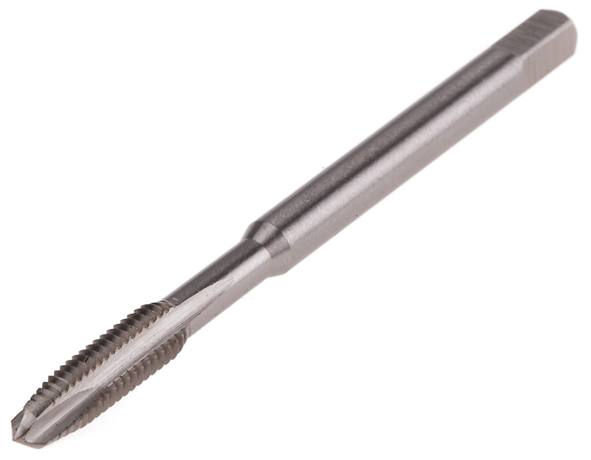 RS PRO Threading Tap HSS 1-Piece 0.6mm Pitch Metric Standard Manual or machine tap M3.5 Thread