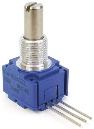 Bourns 92 5kΩ Rotary Potentiometer 1-Gang Panel Mount, 92R1A-R22-B13L