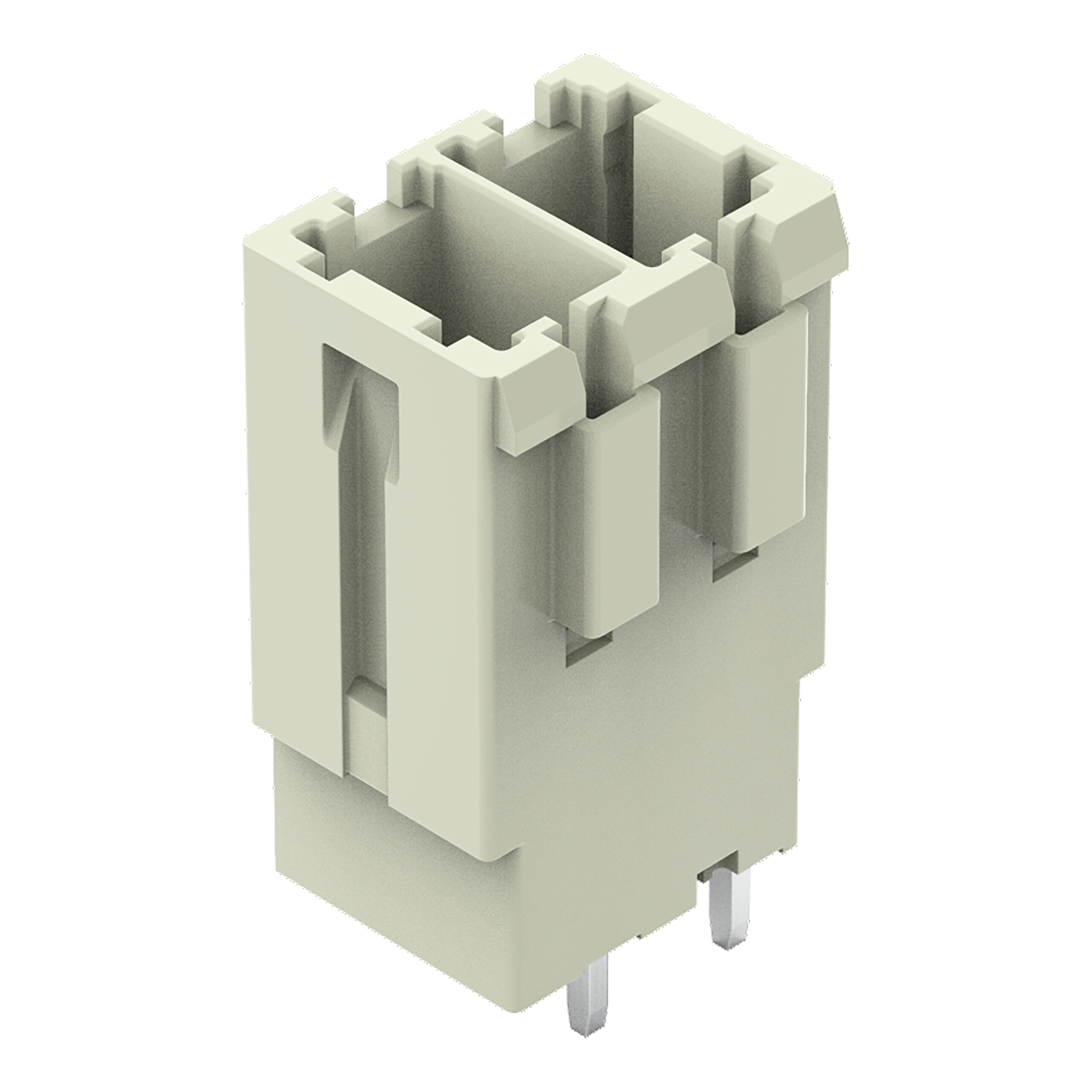 WAGO 831 Series Straight PCB PCB Header, 2 Contact(s), 7.62 mm Pitch, 1 Row, Shrouded