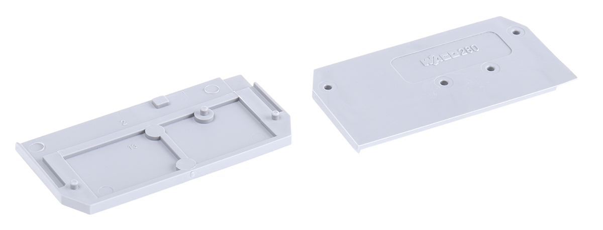 WAGO 280 Series End and Intermediate Plate for Use with 280 Series Terminal Blocks