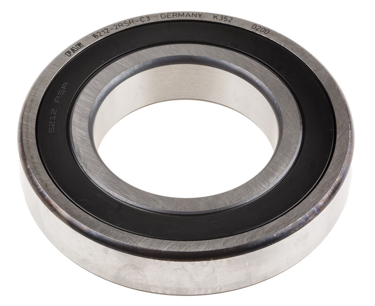 FAG 6212-2RSR-C3 1 Row Ball Bearing - 60 mm ID, 110 mm OD