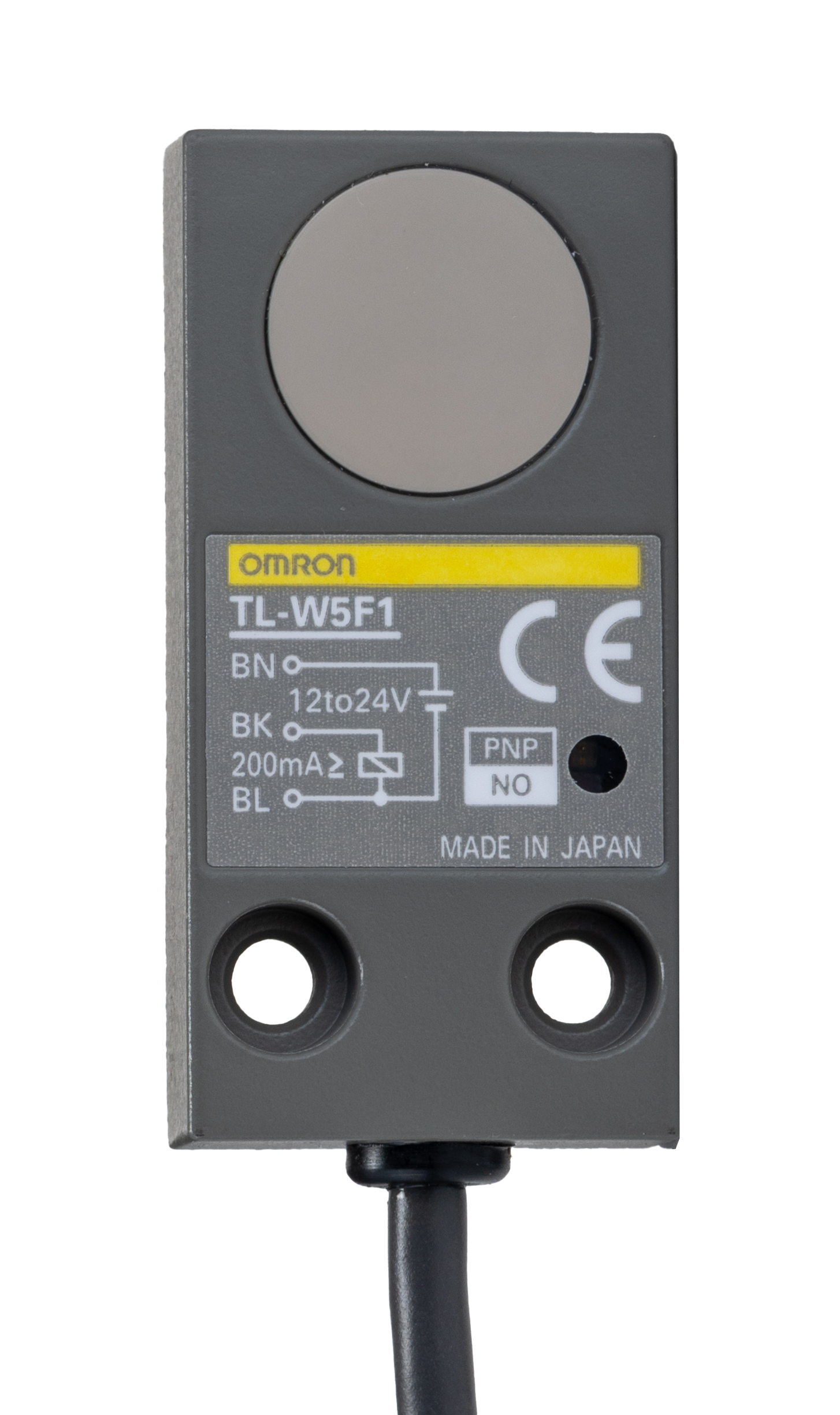 Omron Inductive Block Proximity Sensor, 5 mm Detection, PNP NO, 12 → 24 V dc