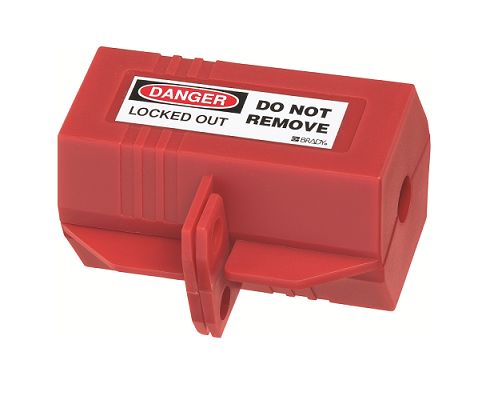 ABUS Red Polypropylene Plug Lockout, 9mm Shackle