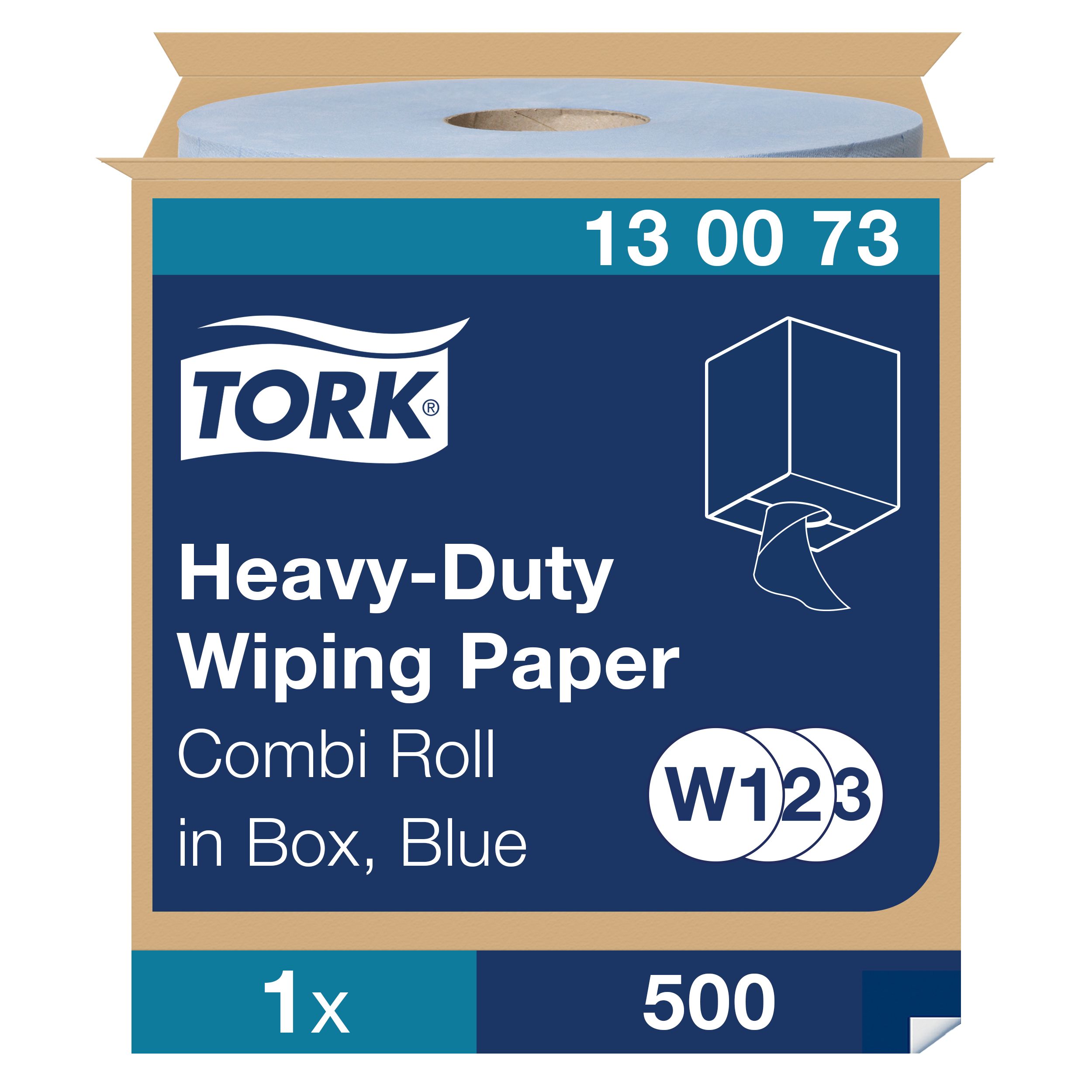 Tork Rolled Blue Paper Towel, 170 m x 258mm, 2-Ply, 500 Sheets