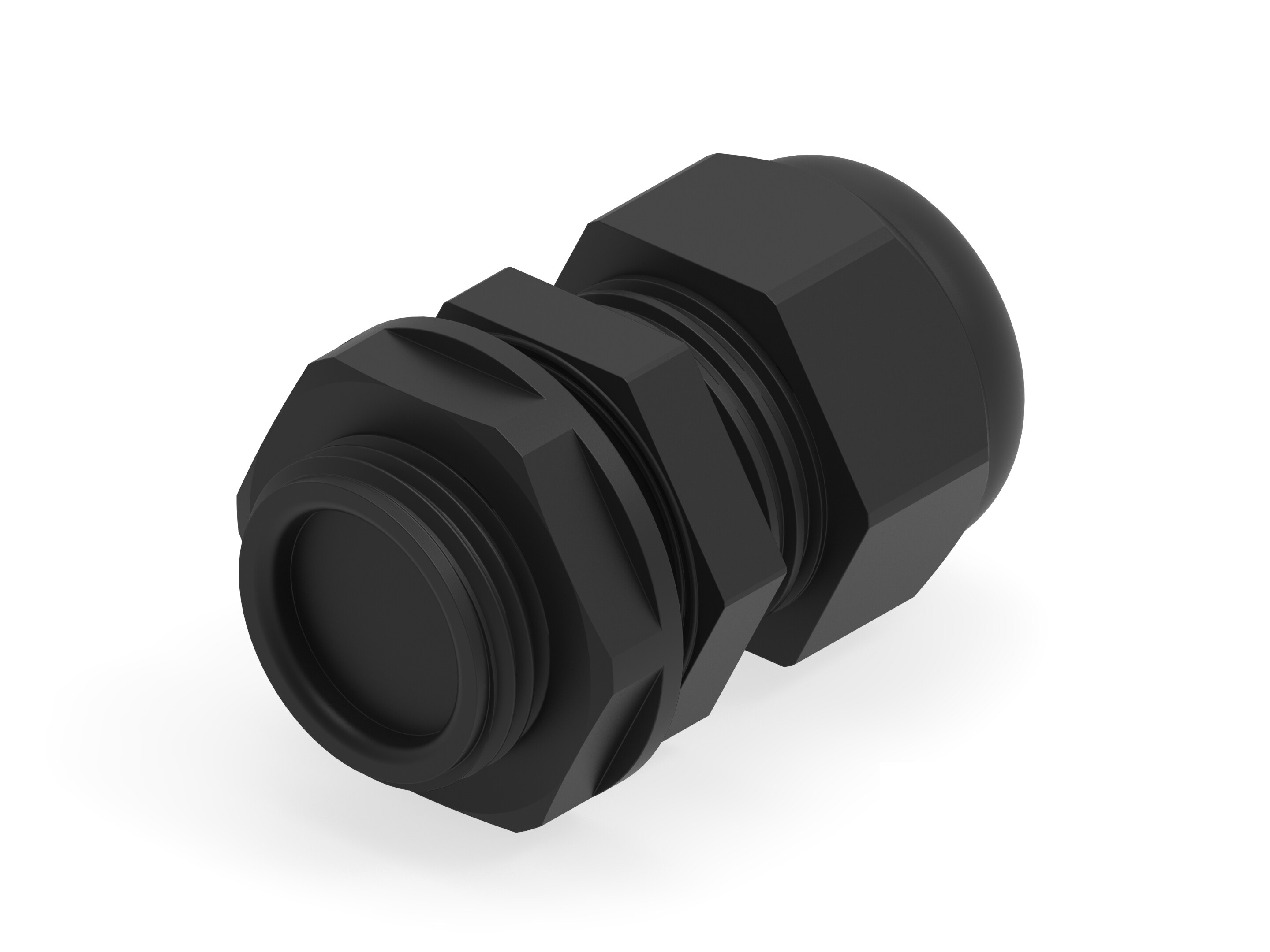 Entrelec 1SNG Series Black PA 6 Cable Gland, M20 Thread, 6mm min., 12mm max., IP66, IP68