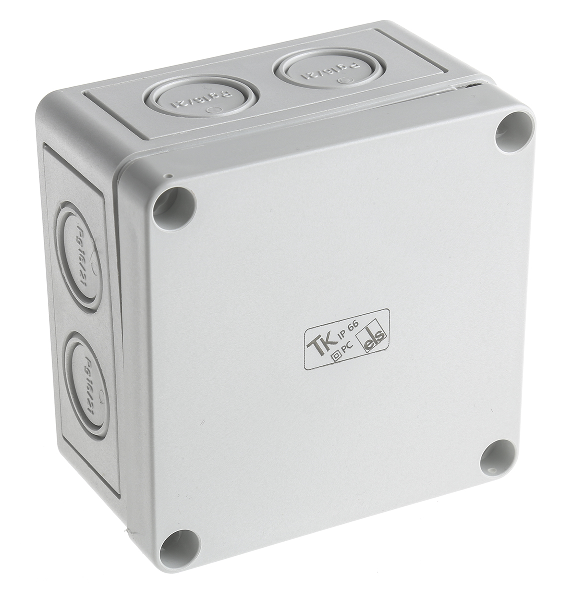Spelsberg TK PC Series Grey Polycarbonate Junction Box, IP66, 110 x 110 x 66mm