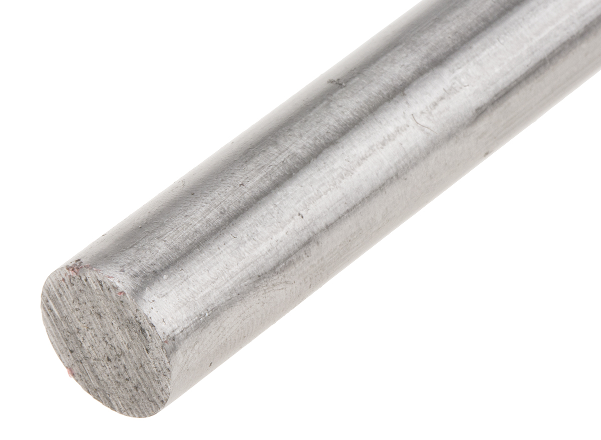 RS PRO Silver Steel Rod 12mm Diameter, 330mm L