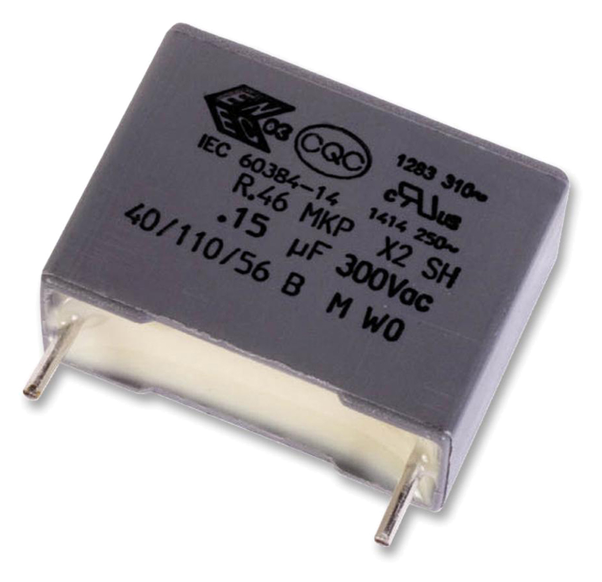KEMET R46 Metallised Polypropylene Film Capacitor, 310V ac, ±20%, 4.7μF, Through Hole