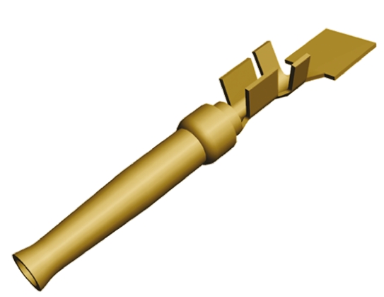 TE Connectivity, AMPLIMITE HDP-20 Series, size 20 Female Crimp D-sub Connector Contact, Gold over Nickel Signal, 24