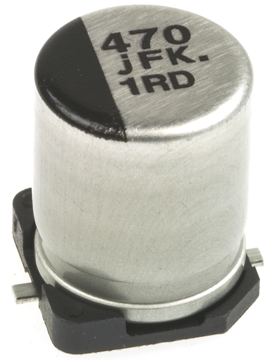 Panasonic 470μF Aluminium Electrolytic Capacitor 6.3V dc, Surface Mount - EEEFK0J471P