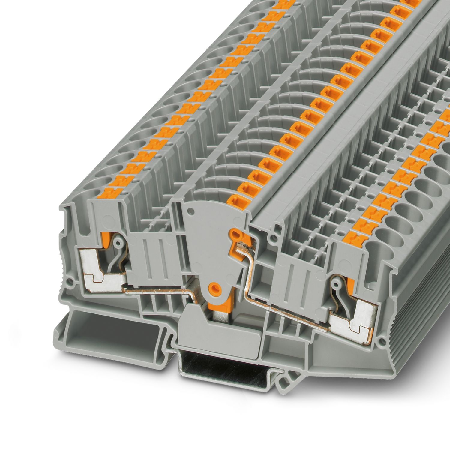 Phoenix Contact 3035696 PTME 6 HV Series Grey, 0.5 → 10mm², Single-Level, Push In Termination