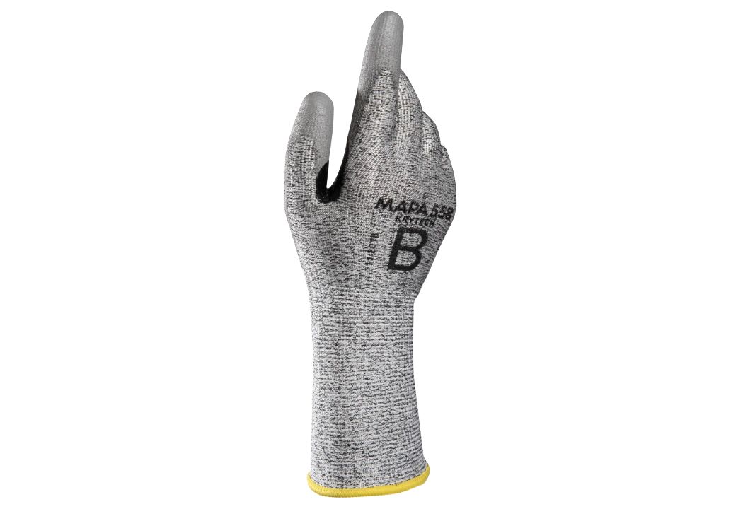 Mapa KRYTECH 558 Grey High Density Polyethylene Polyurethane Work Gloves, Size 11, Polyurethane Coating