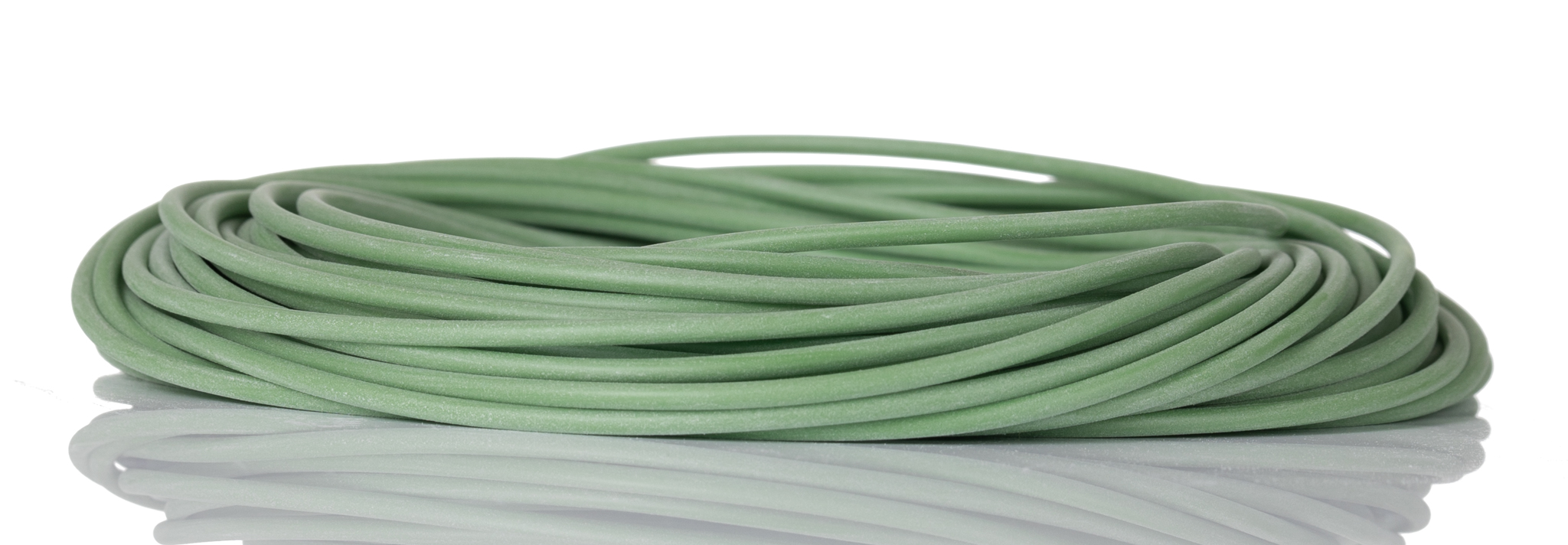RS PRO Silicone Rubber Green Cable Sleeve, 1.2mm Diameter, 15m Length