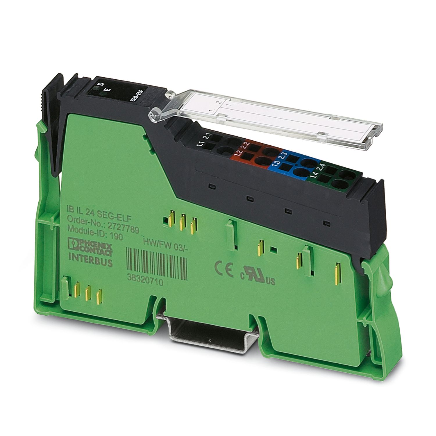 Phoenix Contact IB IL Series Segment Terminal Block for Use with Inline Station, 24 V dc