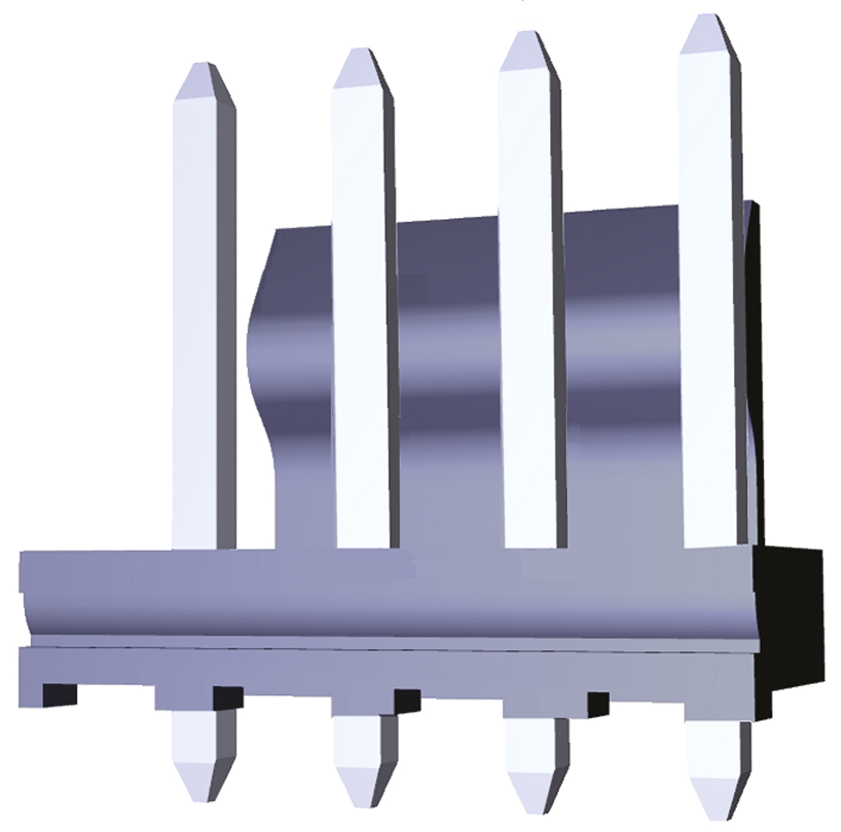 Molex KK 396 Series Straight Through Hole Pin Header, 4 Contact(s), 3.96 mm Pitch, 1 Row, Unshrouded