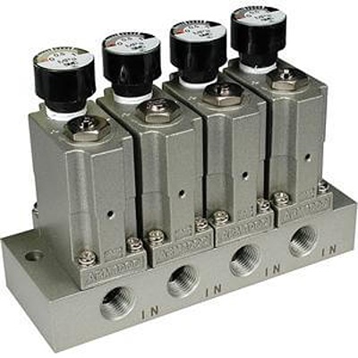 SMC G 1/8 Pneumatic Regulator - 0.05MPa to 0.7MPa, 0.8MPa max. input, ARM1000-1B1-01