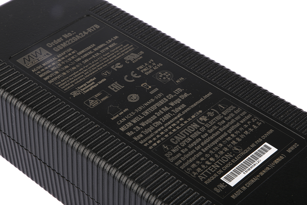 MEAN WELL 221W Power Brick AC/DC Adapter 24V dc Output, 0 → 9.2A Output