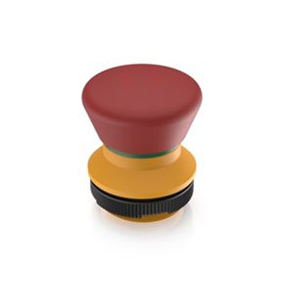 RAFI RAFIX 22 FS Series Latching Emergency Stop Push Button, PCB, 22.3mm Cutout, DPST, IP65