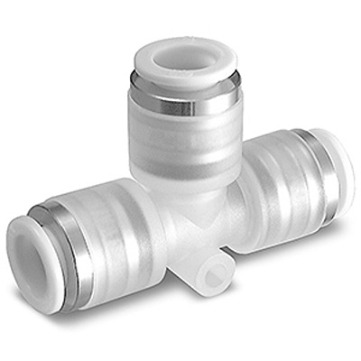 SMC KPT Series Union Tee, 4 mm to 4 mm, Threaded-to-Tube Connection Style, KPT04-00