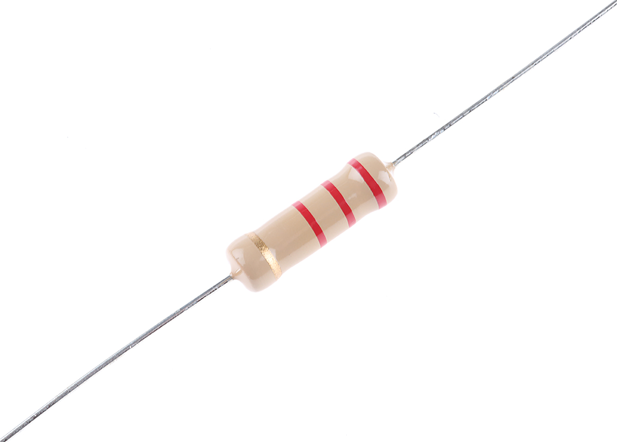 TE Connectivity 2.2kΩ Carbon Film Resistor 2W ±5% CFR200J2K2