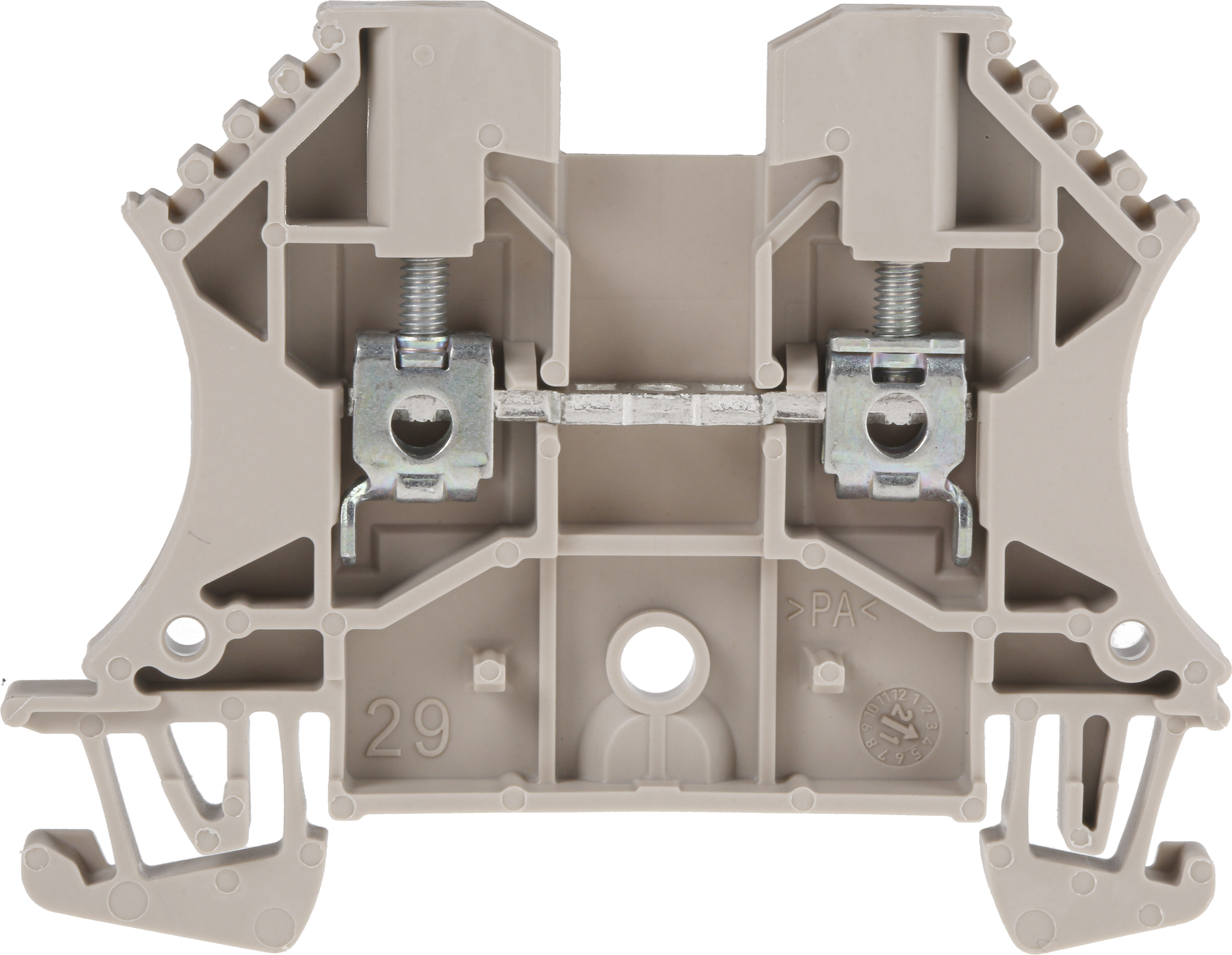Weidmuller 1020000000 WDU Series Dark Beige, 2.5mm², Single-Level, Screw Termination