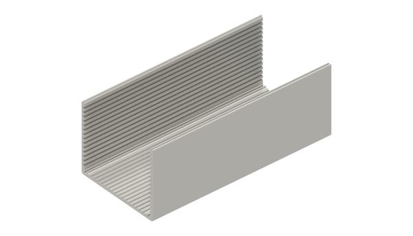 Fischer Elektronik KO Series Aluminium Cover for Use with 100mm Eurocards, 220 x 105 x 83mm