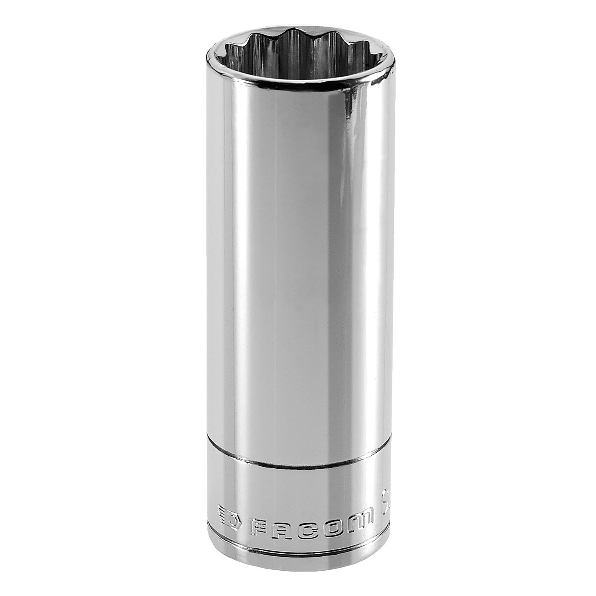 Facom 3/8 in Drive 7mm Long Socket, 12 point, 55 mm Overall Length