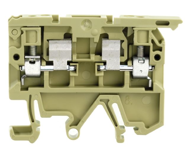 Weidmuller 0474560000 SAK Series Brown, 4mm², Single-Level, Screw Termination, Fused