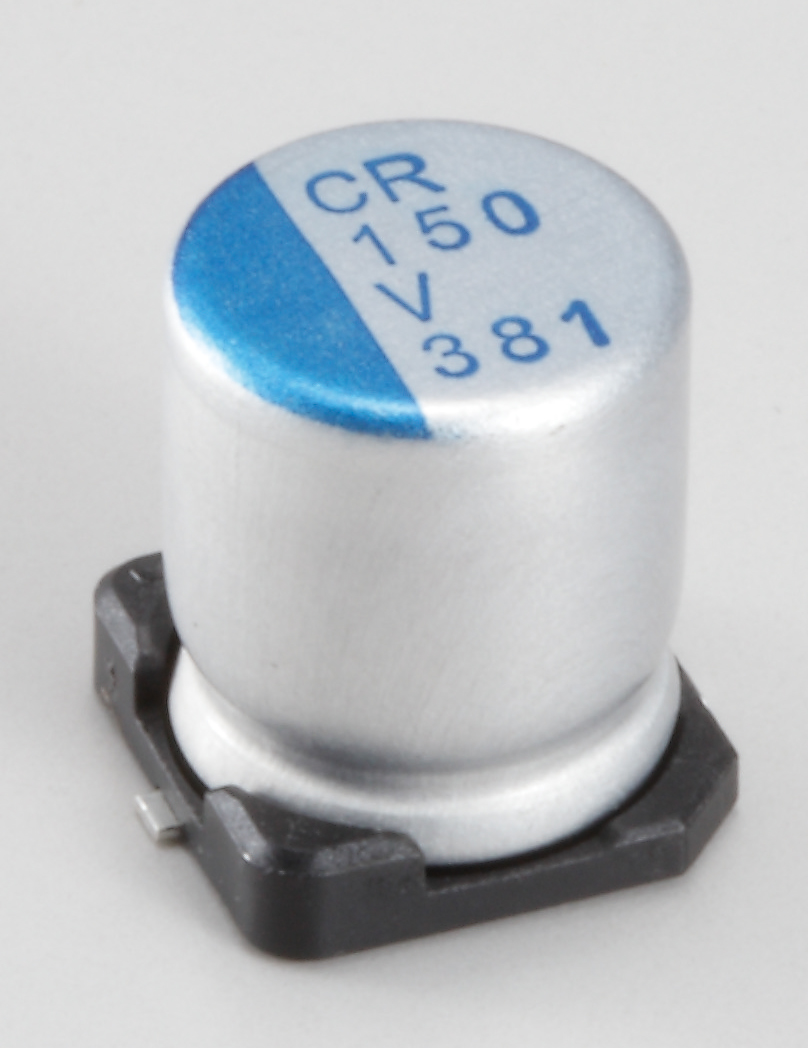 Nichicon 150μF Conductive Polymer Aluminium Solid Electrolytic Capacitor 35V dc, Surface Mount - PCR1V151MCL6GS