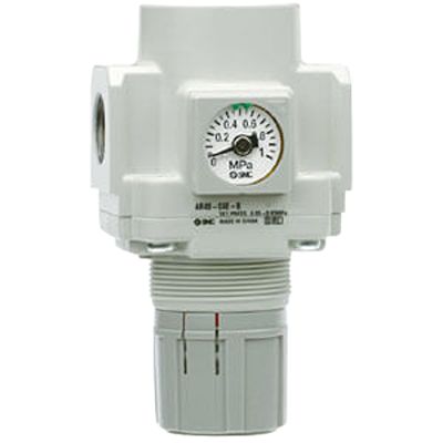 SMC G 1/4 Regulator - 0.05MPa to 0.85MPa, 1/8 in, 1MPa max. input, AR20K-F02BG-B