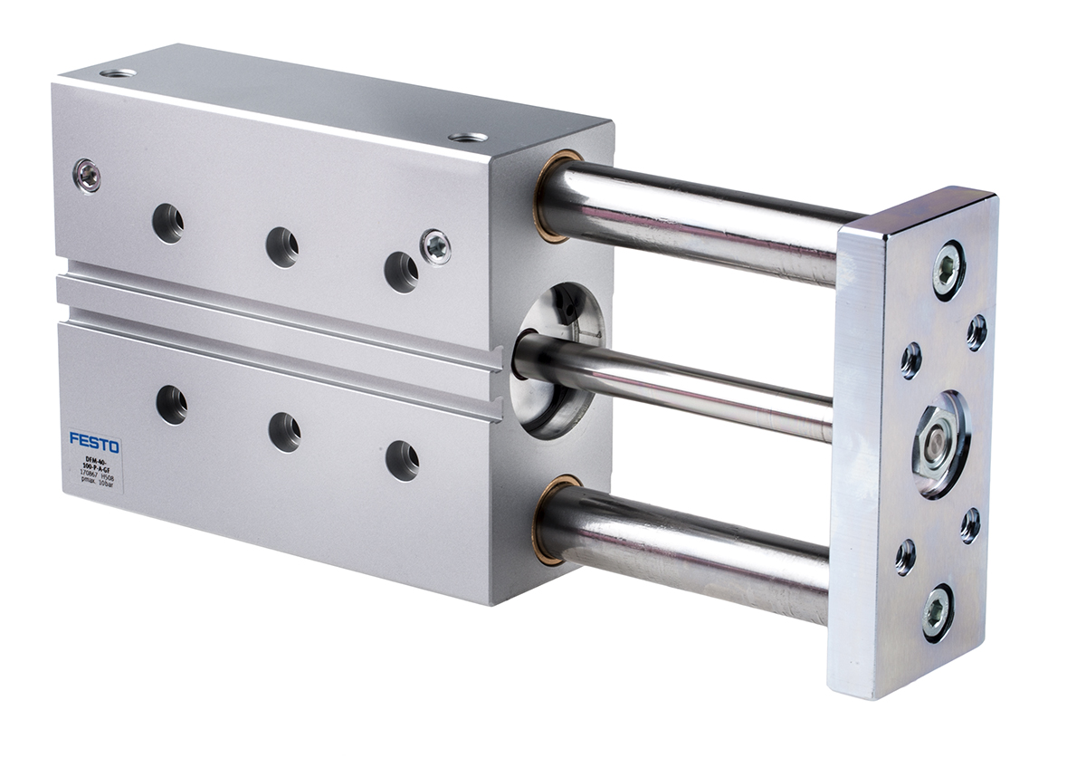 Festo Pneumatic Guided Cylinder - 170867, 40mm Bore, 100mm Stroke, DFM Series, Double Acting