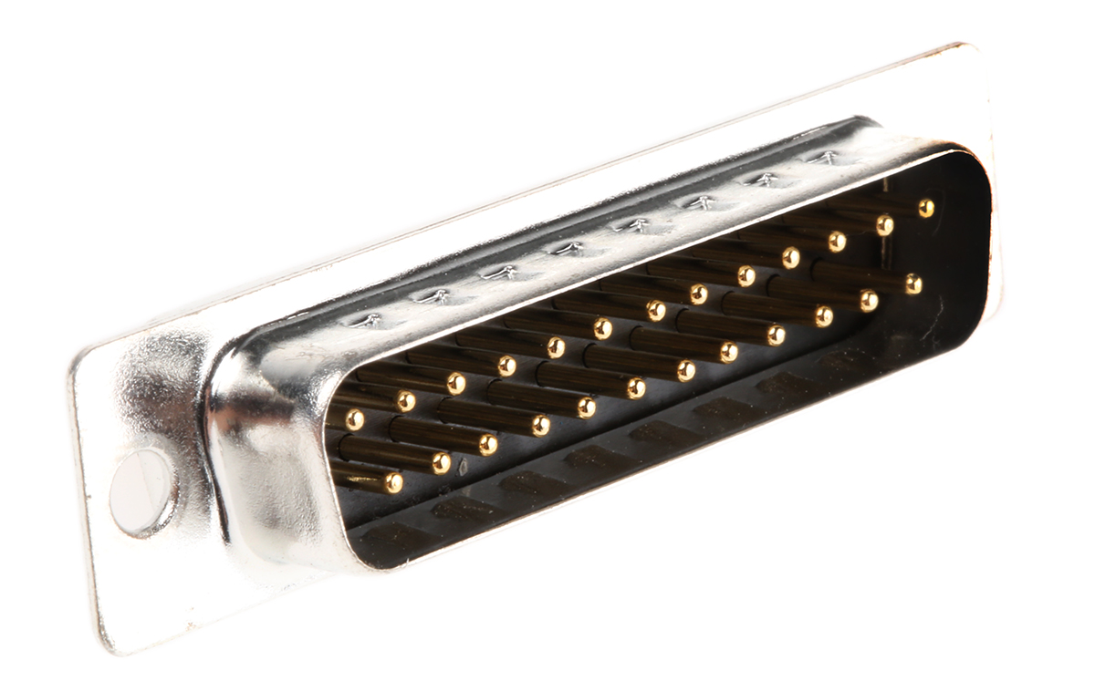 MH Connectors MHDM 25 Way Cable Mount D-sub Connector Plug, 2.77mm Pitch
