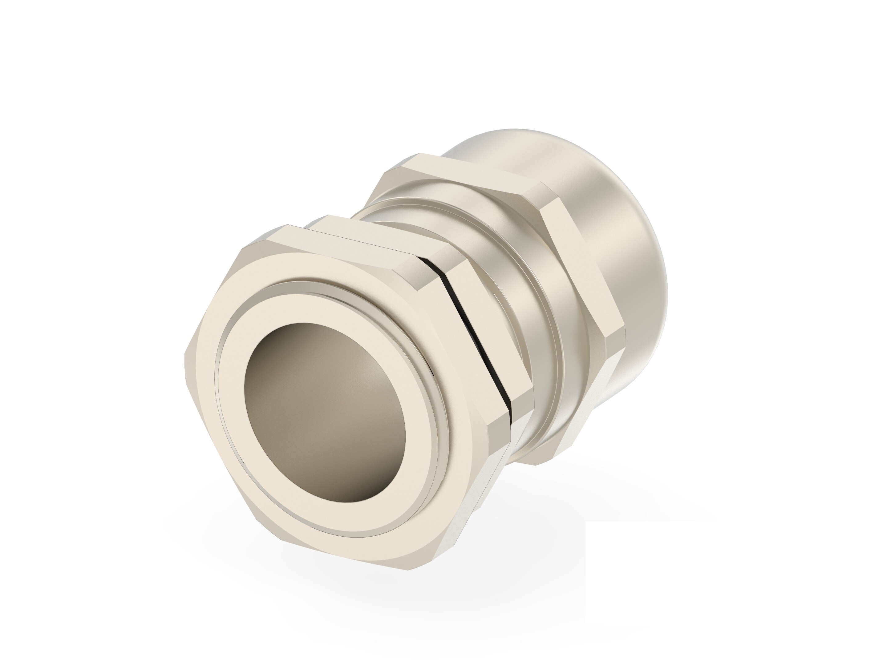 Entrelec 1SNG Series Brass Brass, CR, NBR, PA 6 Cable Gland, M25 Thread, 11mm min., 17mm max., IP66, IP68