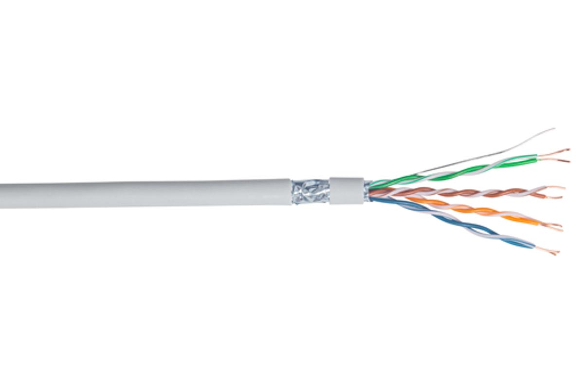 RS PRO, 305m Cat5e, Grey, F/UTP Shielded, Unterminated LSZH Sheath