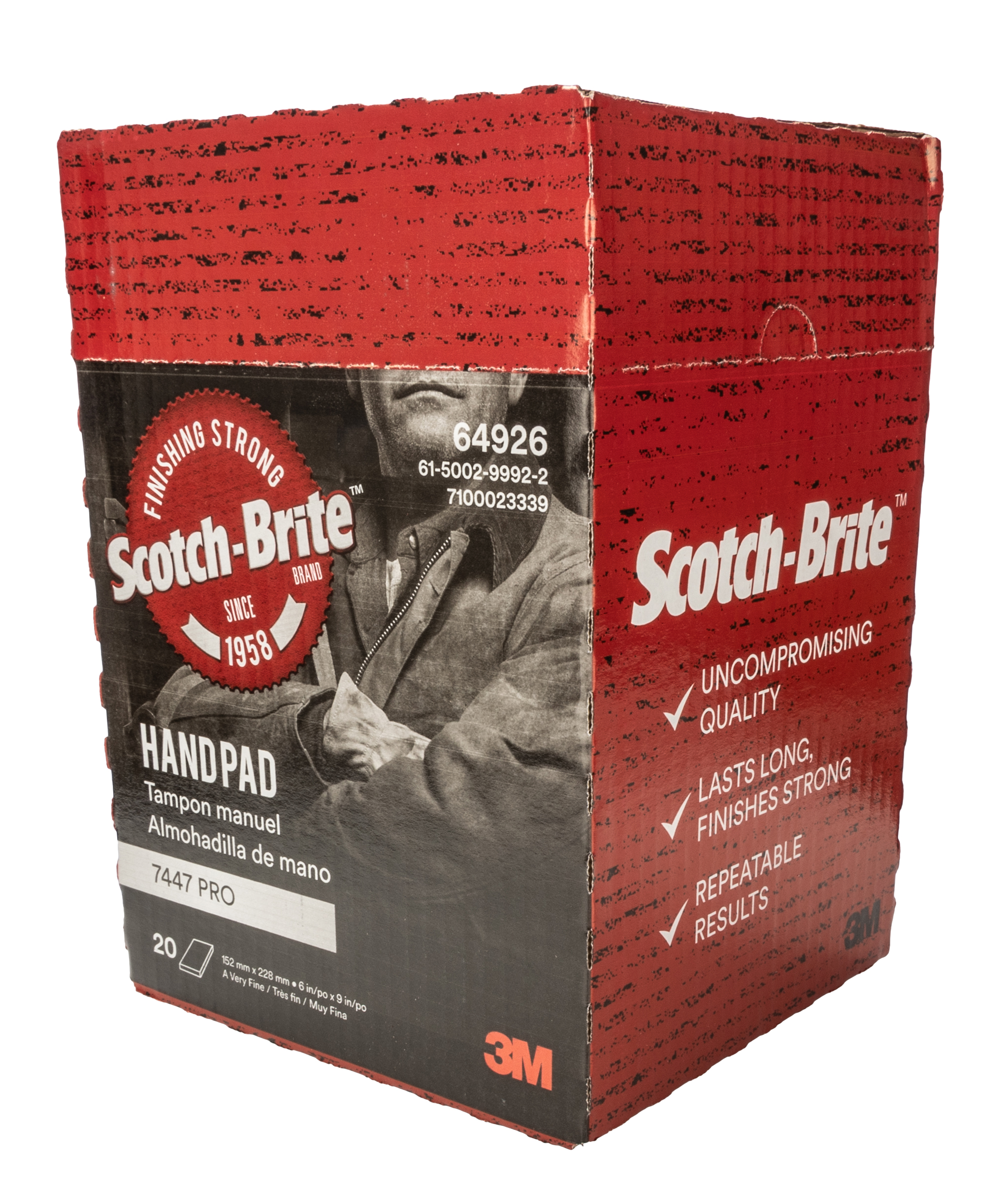 3M Scotch-Brite Very Fine Abrasive Sheets, 228mm x 152mm