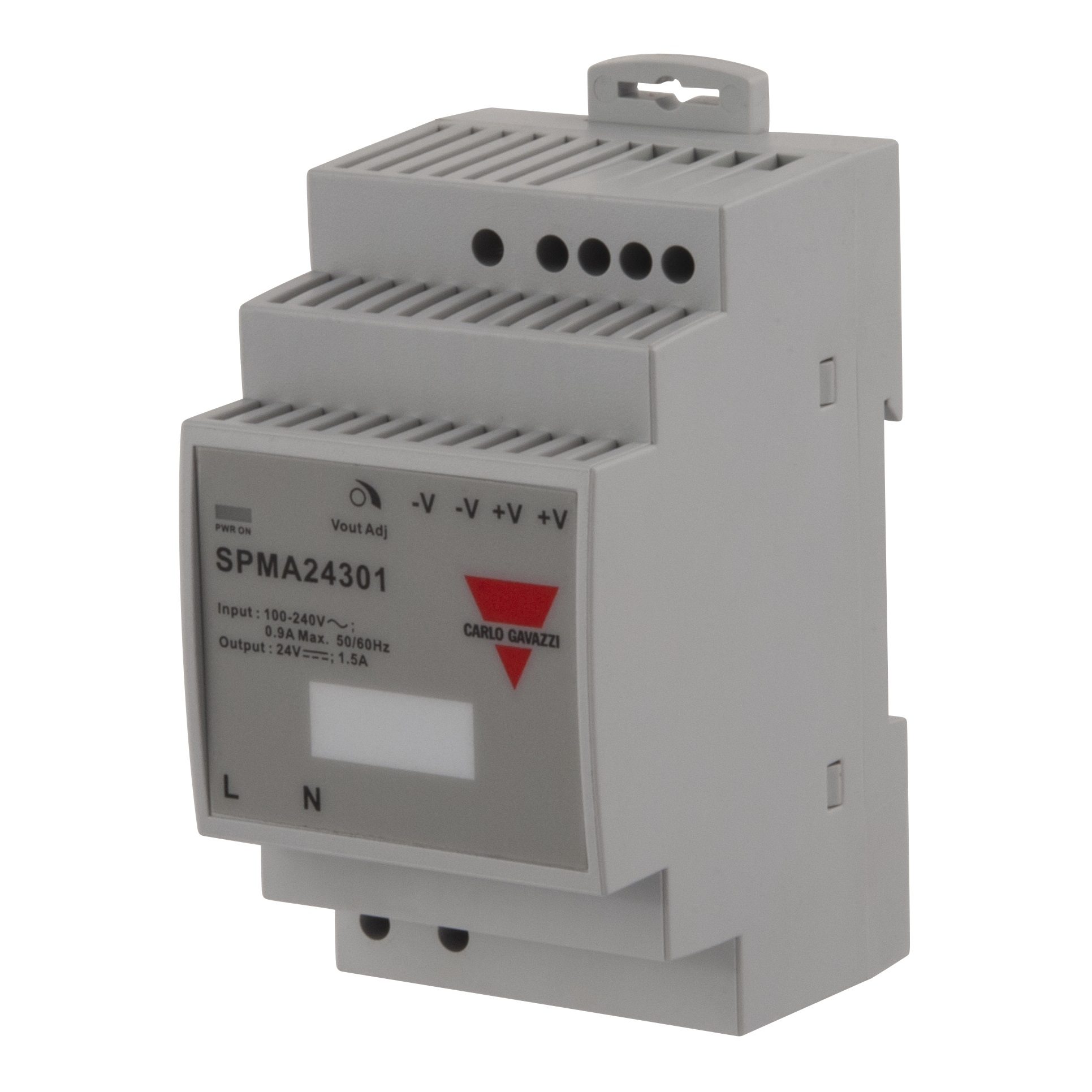 Carlo Gavazzi Switching Power Supply, SPMA05301, 5V dc, 6A, 30W, 1 Output, 240V ac Input Voltage