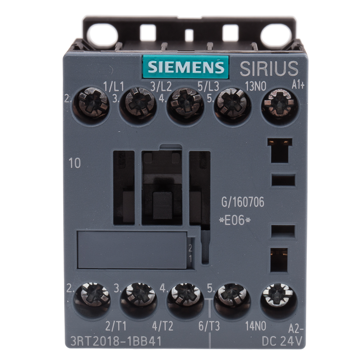 Siemens SIRIUS 3RT Size S00, 3RT2 Contactor, 24 V dc Coil, 3-Pole, 16 A, 7.5 kW, 3NO, 400 V ac