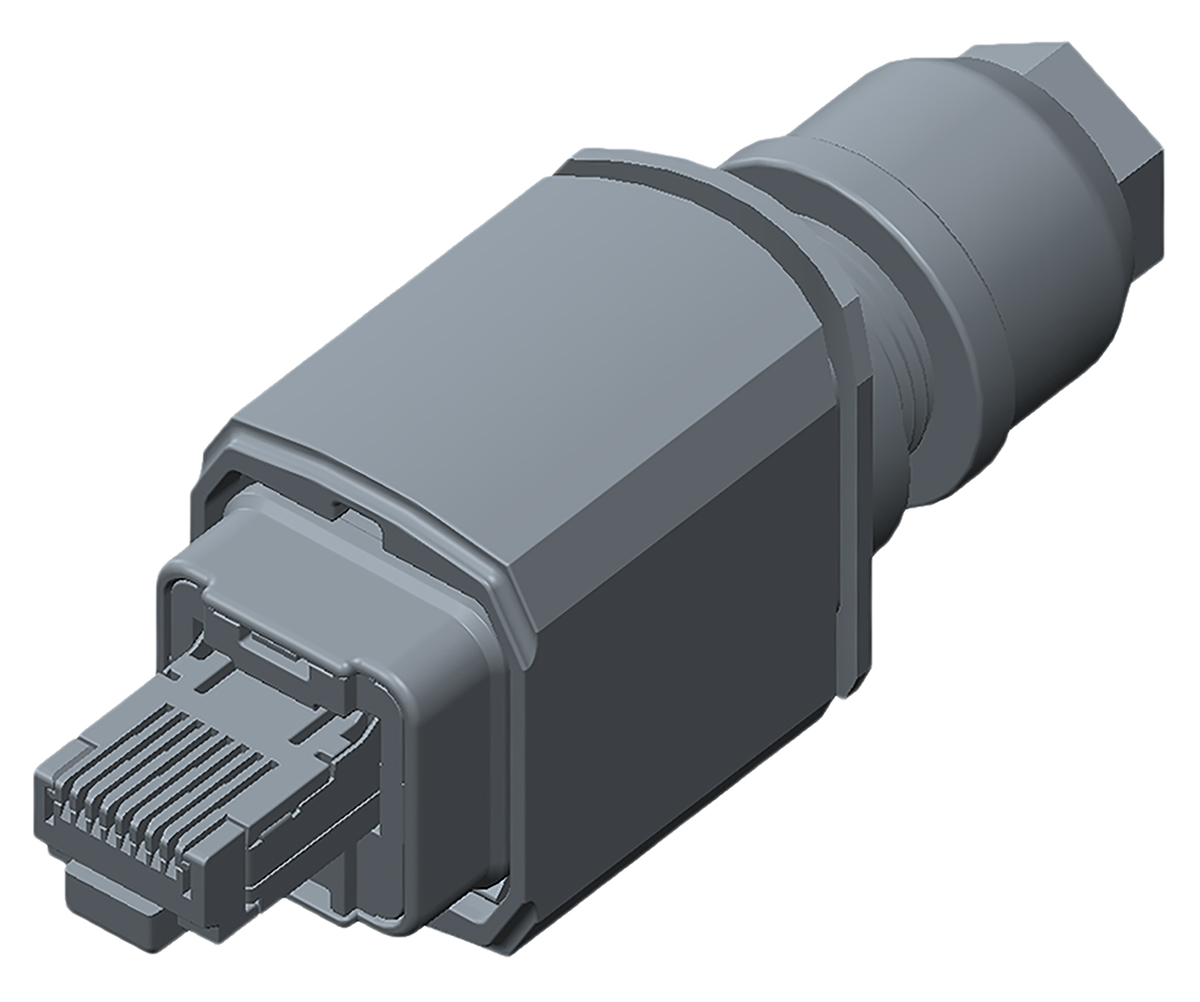 TE Connectivity 215875 Series Male RJ45 Connector, Cable Mount, Cat5e, Shielded, Unshielded Shield Straight 1 Port 8P8C