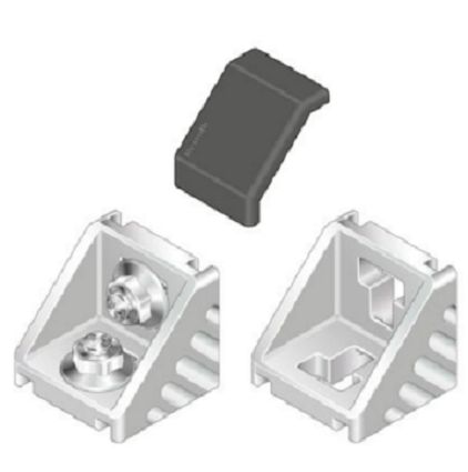 Bosch Rexroth M8 Angle Bracket, Connecting Component, Strut Profile 45 mm, Groove Size 10mm