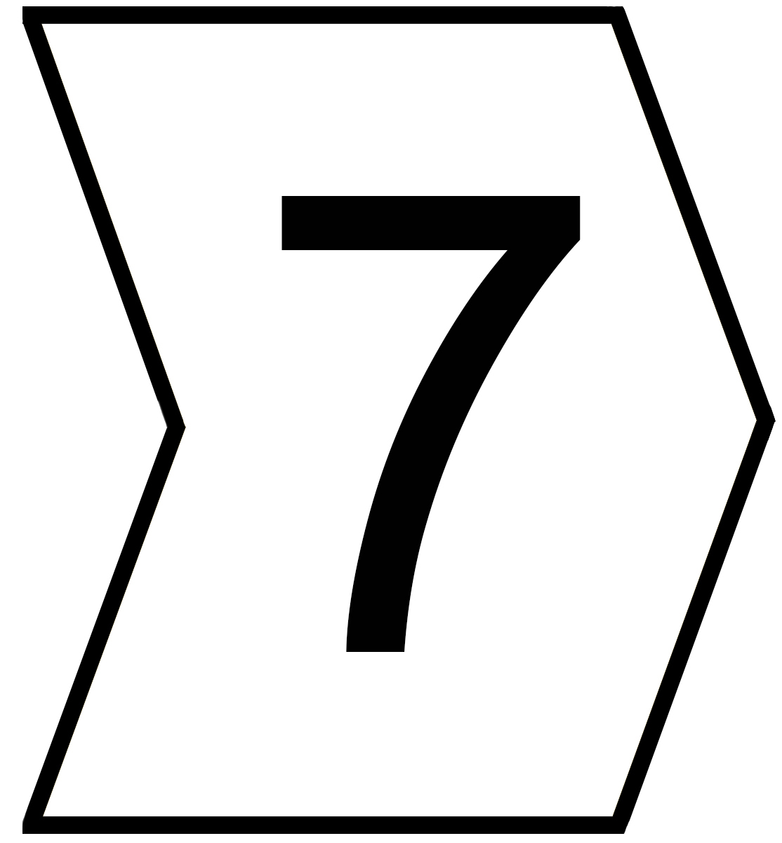 HellermannTyton Helagrip Slide On Cable Markers, Black on White, Pre-printed "7", 2 → 5mm Cable, 901-10577